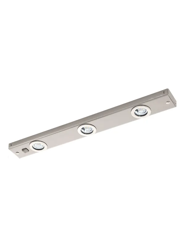 EGLO KOB LED under-cabinet lamp LED 3x2.3W brushed steel