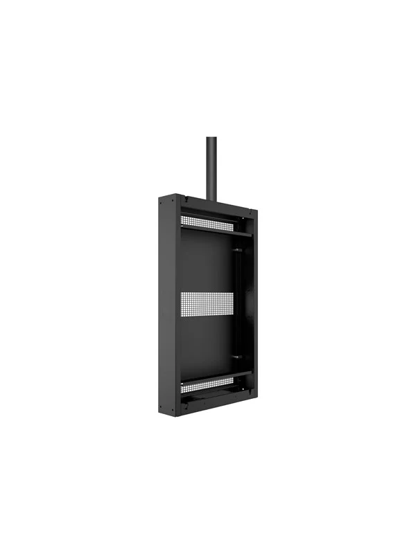 Multibrackets M Pro Series stand - landscape/portrait low-profile - for digital signage display - anti corrosion anti theft - black RAL 9005 - Max 55 kg - recommended for 46"