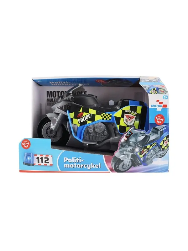 Impulse Toys Politimotorcykel m/lys og lyd