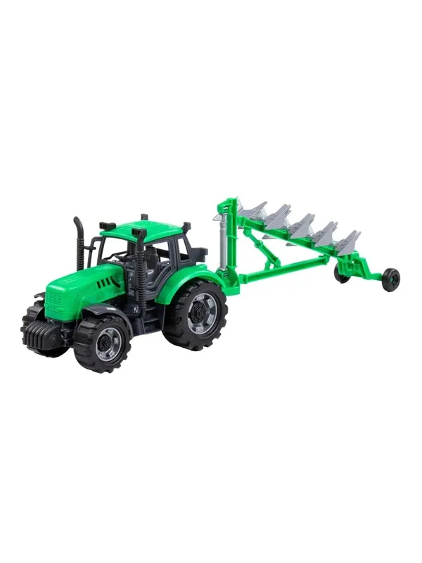 Cavallino Toys Cavallino Tractor with Plough Green Scale 1:32