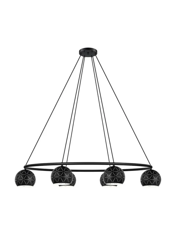 EGLO CANTALLOPS LANGBORD E14 6L 520X1150 SVART