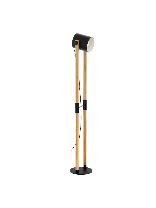 EGLO HORNWOOD floor lamp black/brown