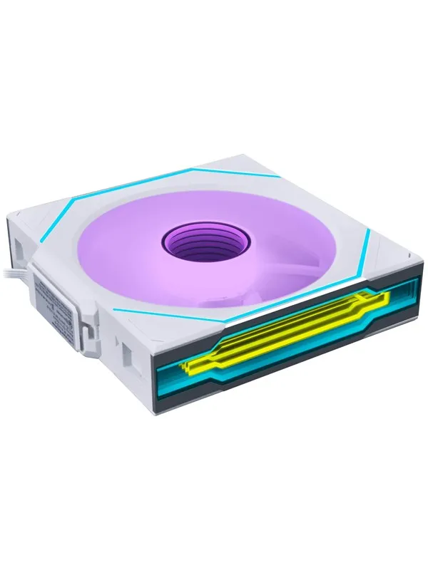 Lian Li UNI FAN SL INF Wireless Reverse White - 120mm - Kabinettvifte - 120mm - Hvit med RGB-lys - 30 dBA