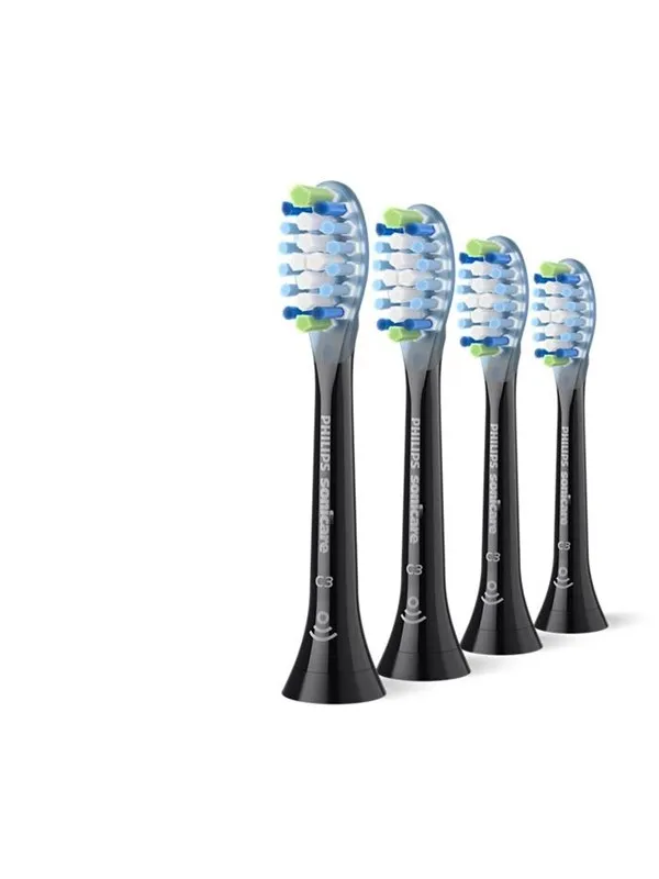 Philips Børstehoder Sonicare Premium Plaque Defence- black - 4pcs