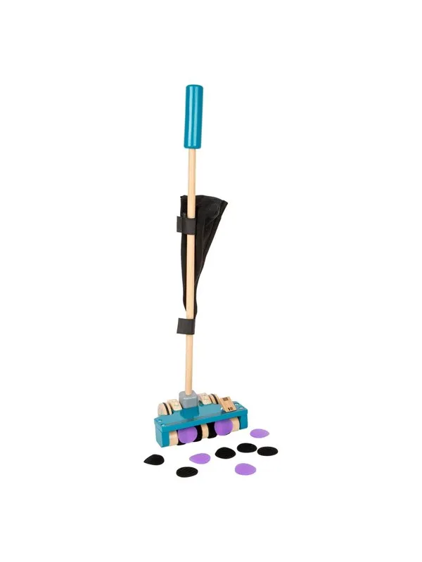 Small Foot - Wooden Vacuum Cleaner with Colored Velcro Dots 12dlg.