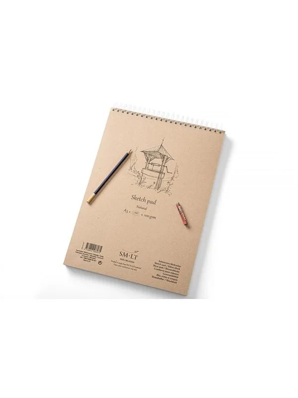SMLT Drawing pad SKITSE NATURAL. A3. 100g.