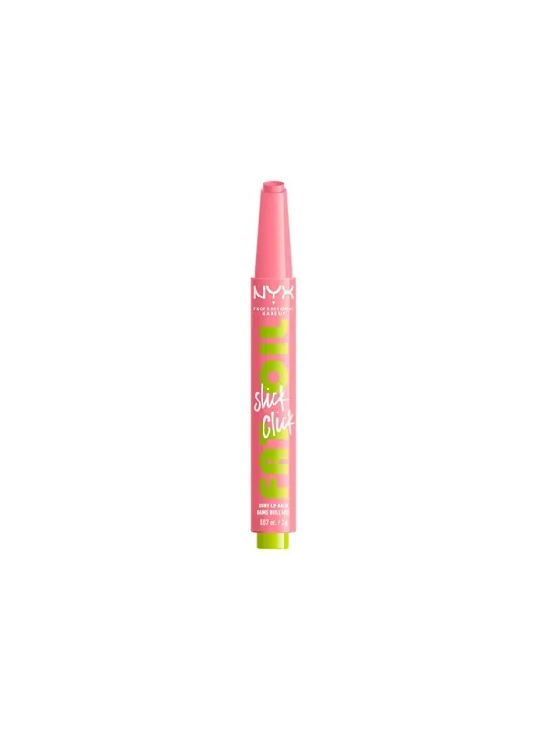 NYX Professional Makeup Fat Oil Slick Click - shiny lip balm - clout (soft baby pink) (02) - high shine
