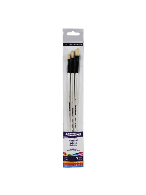 Daler-Rowney Graduate Bristle Set 3 pcs