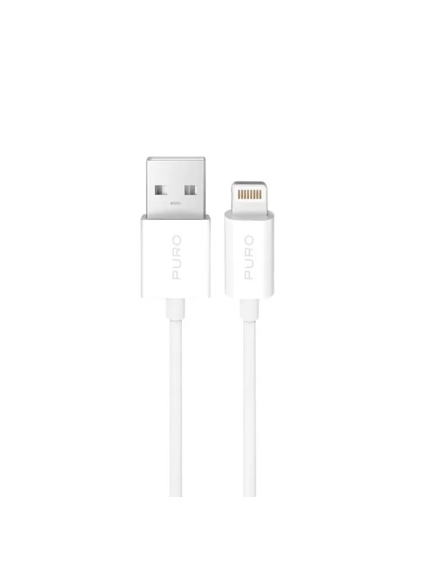 Puro TPE 12W USB-A - Lightning 2m - White