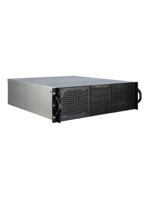 Inter-Tech IPC 3U-30248 - Kabinett - Server (Rack) - Svart
