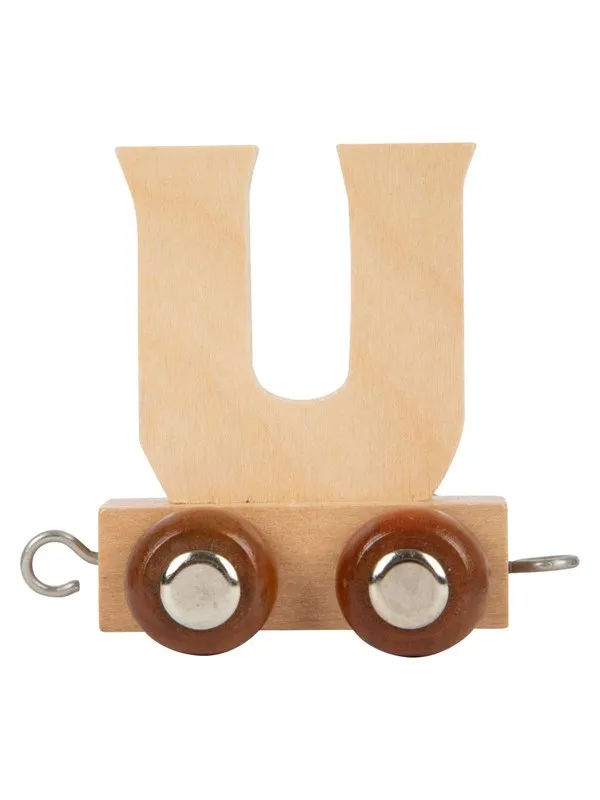 Small Foot - Wooden Letter Train - U - 12 pieces