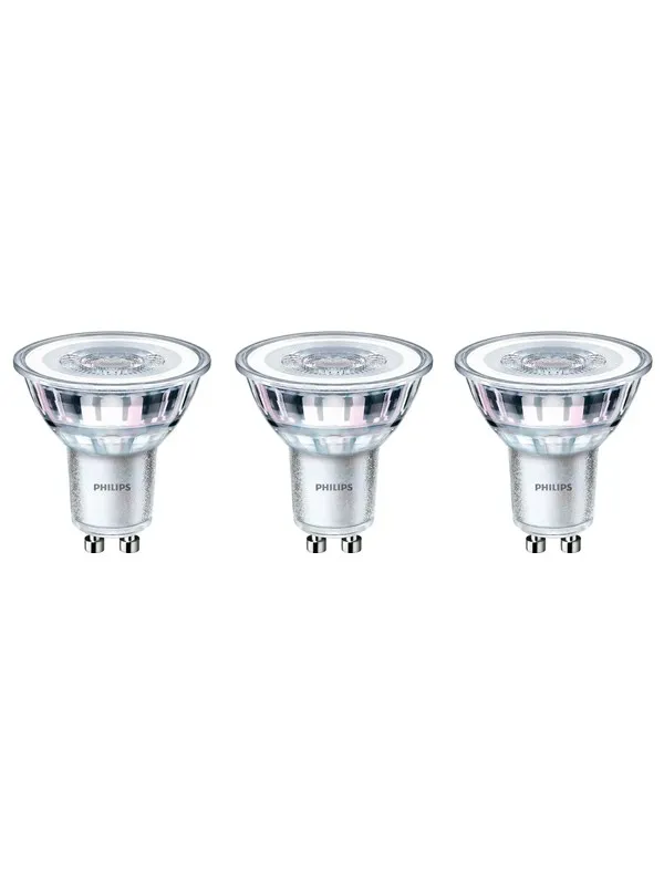 Philips LED-lyspære Classic Spot 3.5W/827 (35W) 36° 3-pack GU10