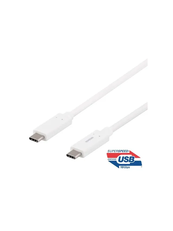 Deltaco USBC-1126M - USB-C cable - 24 pin USB-C to 24 pin USB-C - 50 cm