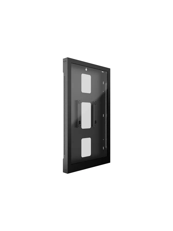Multibrackets M Pro Series enclosure - portrait - for digital signage display - universal theft protection - black RAL 9005 - Max 30 kg - recommended for 55"