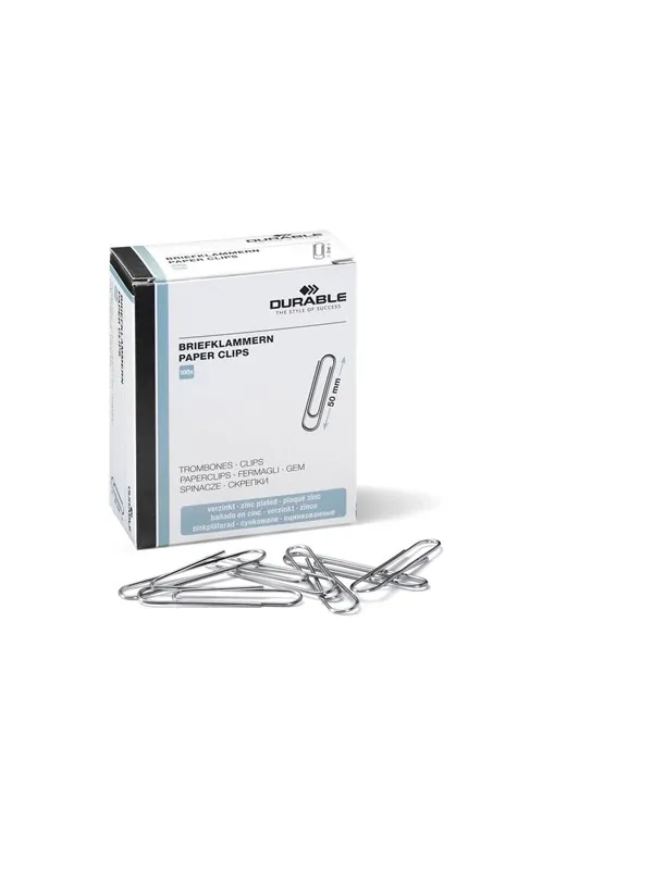 DURABLE Papir clips 50 mm zinkbelagt 100 pcs.