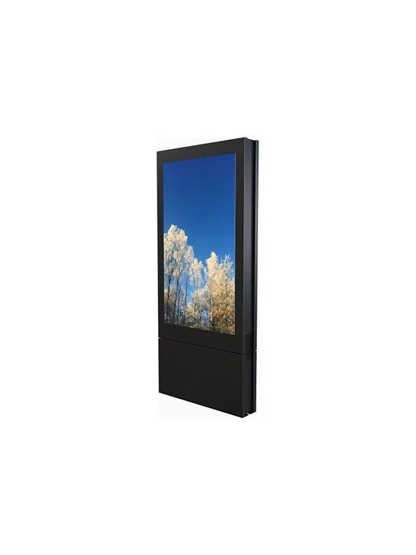 HI-ND stand - totem - for digital signage LED panel - dual sided - black - Max - recommended for 55"