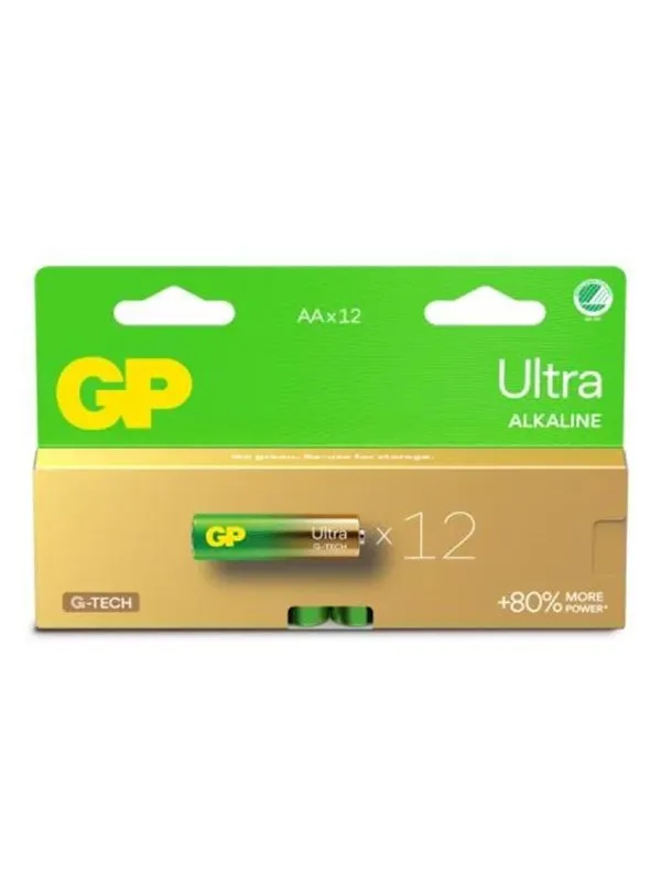 GP Battery Ultra Alkaline AA/LR6 12-pack