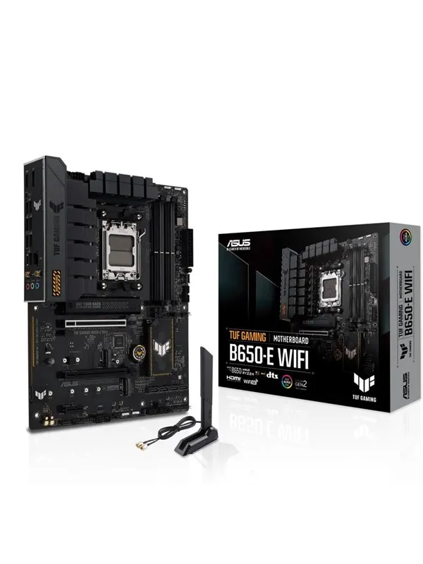 ASUS TUF GAMING B650-E WIFI Hovedkort - AMD B650 - AMD AM5 socket - DDR5 RAM - ATX
