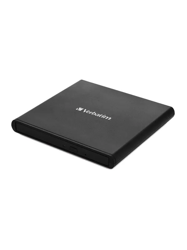 Verbatim Slimline CD/DVD Writer - USB 2.0 - Black - DVD-RW (Brenner) - USB 2.0 - Svart