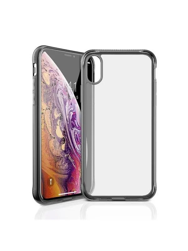 ITSKINS NANO ICE cover for iPhone XS / X®. Black and transparent