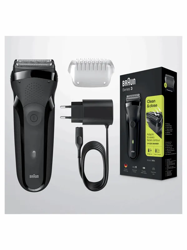 Braun Barbermaskin Series 3 300 Svart