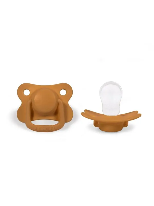 Filibabba Pacifiers 2-pack - Golden mustard +6 months