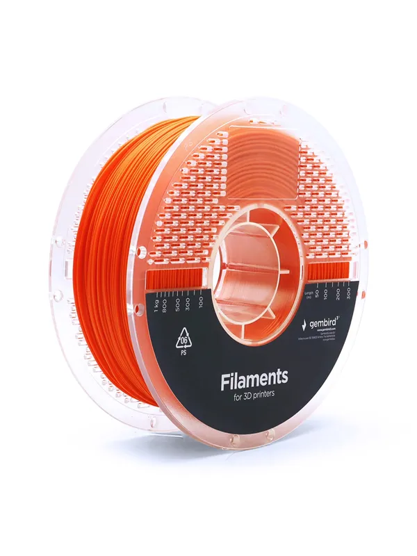 Gembird PLA filament - Extra Flexible - Oransje - 1.75mm ø - 1 kg