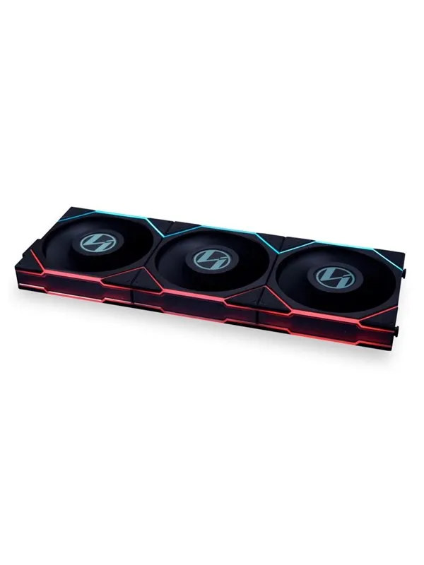 Lian Li UNI FAN TL LCD 120 (3-pakn.) - Kabinettvifte - 120mm - Svart med RGB LED-lys - 27 dBA