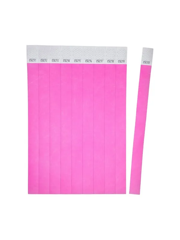 Avery Armbånd,  rosa, Tyvek®, 500 stk. 256x19mm