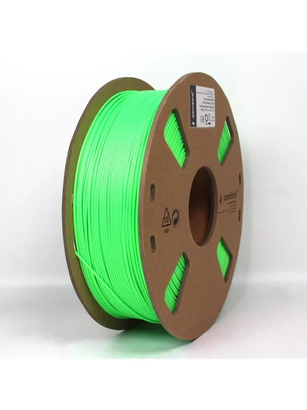 Gembird ABS filament - Fluorescerende grønn - 1.75mm ø - 1 kg