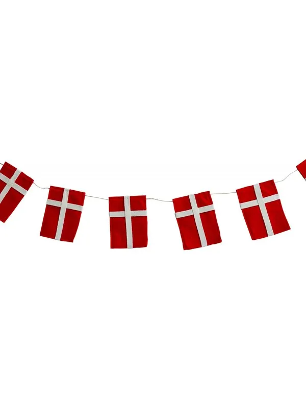 SCANSEASON Flag garland Felt 16 flags 3 meters.