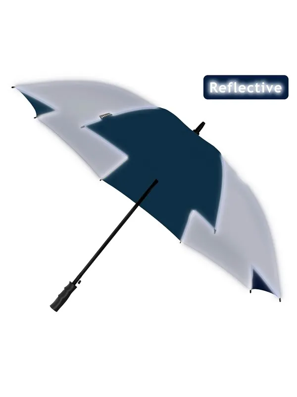 Falcone Reflective Umbrella - Automatic - Windproof - 120 cm - Marine Blue