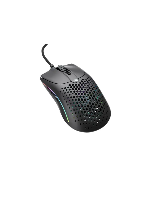 Glorious Model O 2 - Matte Black - Gaming mus - Optisk - 6 - Svart med RGB-lys