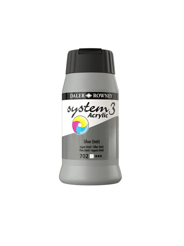 Daler-Rowney System3 500 ml Silver Hue