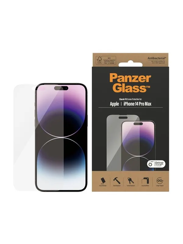 PanzerGlass Screen Protector Apple iPhone 14 Pro Max | Classic Fit
