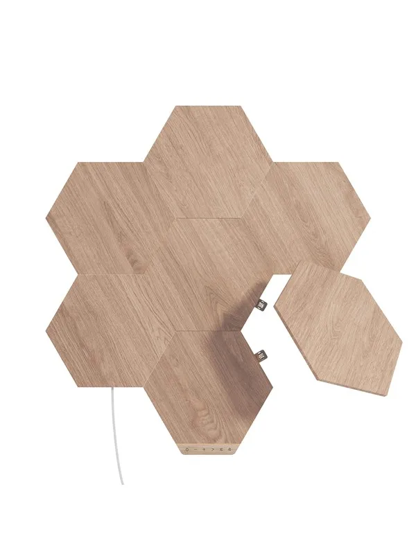 Nanoleaf Elements - Wood Look Hexagons Smarter Kit (7 Paneler)