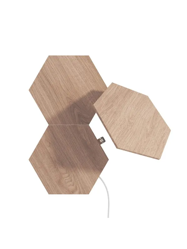 Nanoleaf Elements - Wood Look Hexagons Expansion Pack (3 Panels)