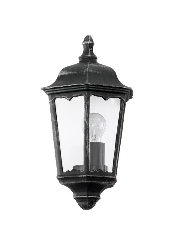 EGLO NAVEDO outdoor wall lamp black/patinated silver