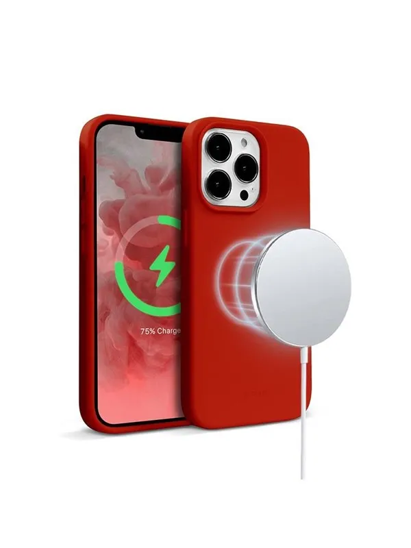CRONG Color Cover Magnetic - iPhone 13 Pro Max MagSafe Case - Red