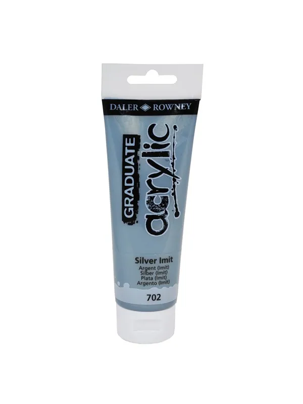 Daler-Rowney Graduate Acrylic 120 ml Silver