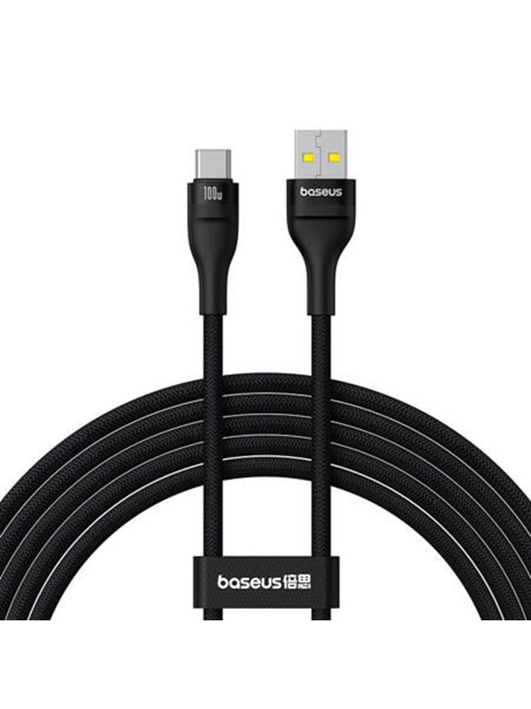 Baseus Flash 2 Charging 100W USB to USB-C cable 2m (black).