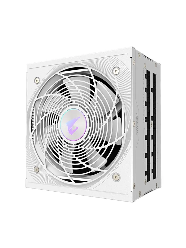 GIGABYTE AORUS ELITE P850W ICE Strømforsyning (PSU) - 850 Watt - 120 mm - ATX 3.0 - 80 Plus Platinum sertifisert
