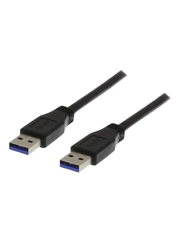 Deltaco USB3-210 - USB cable - USB Type A to USB Type A - 1 m