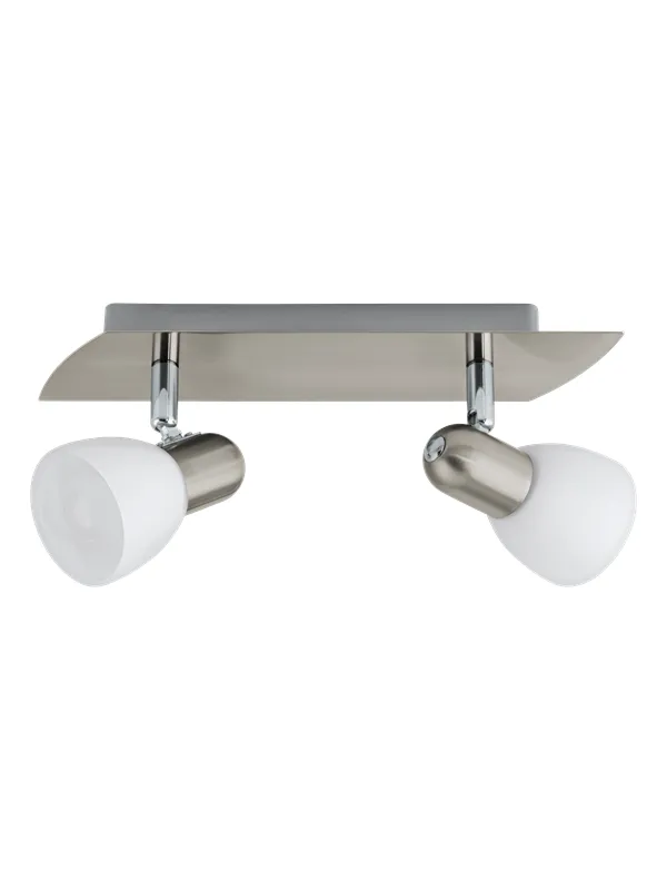 EGLO ENEA spot rail 2L sanitized nickel/white