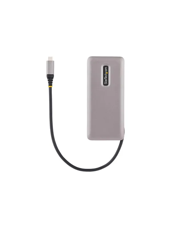 StarTech.com 4x USB-C Ports USB 3.1 10Gbps Portable USB C Hub with 100W Power Delivery Pass-Through Portable USB Type C Hub USB-hub - 4 porter - Grå