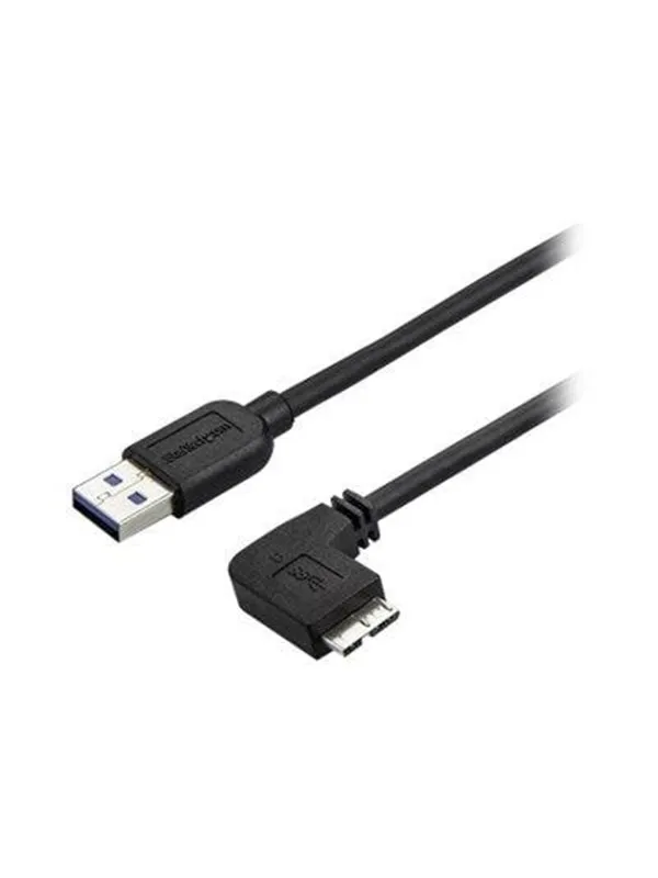 StarTech.com Slim Right-Angle Micro USB 3.0 Cable M/M - USB 3.1 Gen 1 - USB cable - 50 cm