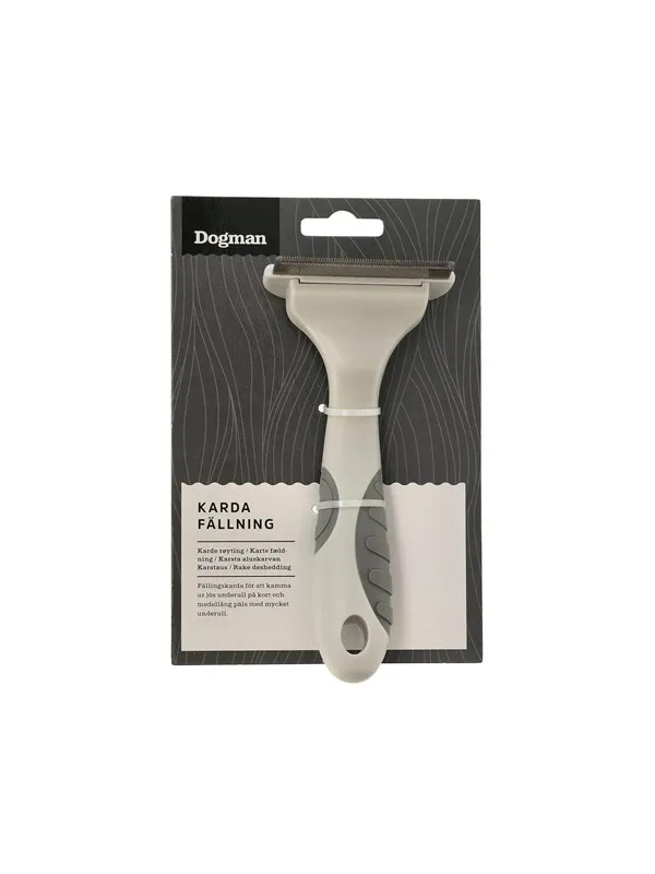 Dogman Røytekam For Fjerning Av Løs Underull Medium 15.5x7.2cm