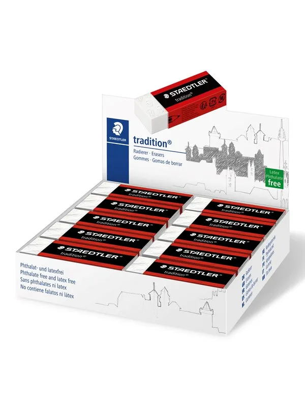 Staedtler Eraser tradition 65x23x13mm 20 pcs.
