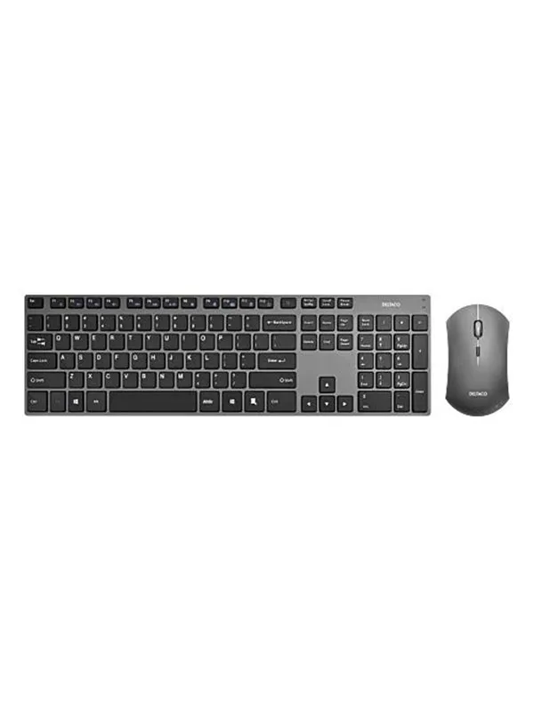 Deltaco Wireless Keyboard Mouse Combo - Tastatur - Engelsk (USA) - Svart