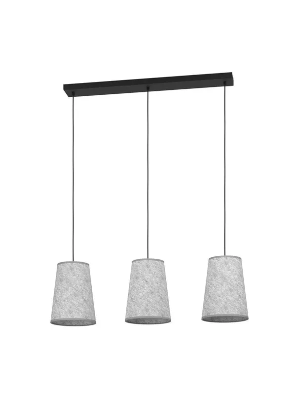 EGLO ALSAGER long table pendant lamp black/grey